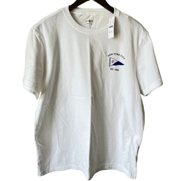 J. Crew Men's New York Oxford Pennant TShirt, Large - Picture 1 of 7